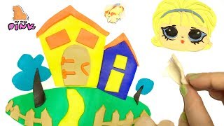 Play Doh КУКЛА ЛОЛ И ДОМИК ДЛЯ КУКЛЫ СВОИМИ РУКАМИ. ПЛАСТИЛИН ПЛЕЙ ДО Развивающие видео