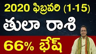 తులా రాశి ఫలితాలు ఫిబ్రవరి 2020 | Tula Rasi (Libra) Horoscope in Telugu | February Rasi Phalalu 2020