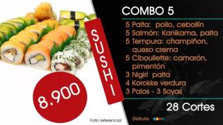 Menu board Mykari sushi COMBO 4 al 6 mp4
