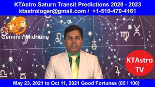 Gemini - Midhuna Rasi - Saturn Transit 2020 - 2023 Predictions