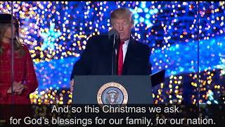 President Trump, First Lady Light the National Christmas Tree