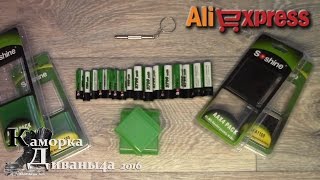 Много аккумуляторов Soshine и брелок-отвёртка