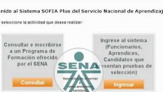 Ingreso a Senasofiaplus