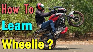 How To Learn Wheelie - Easy 3 Step Tutorial in Hindi