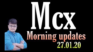 MCX COMMODITIES MORNING UPDATES-GOLD SILVER,CRUDE OIL & NATURAL GAS-27 January 2020