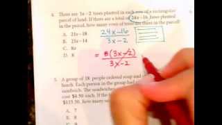 Texas Success Initiative Sample Math Problems 1 to 5