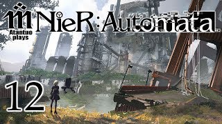 Let's Play NieR: Automata - 12 - Combat Training [blind]