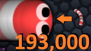Slither.io - 193k Score, Easy way to get a Highscore