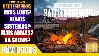 PUBG LITE NA STEAM | NOVOS SISTEMAS (PARAQUEDAS / BALÍSTICA) | NOVAS ARMAS | MAIS LOOT | NOVAS MIRAS