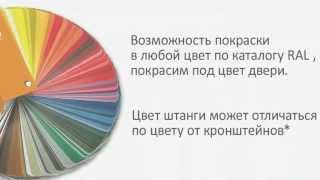 Как установить ручку и замок системы Антипаника на двухстворчатую дверь