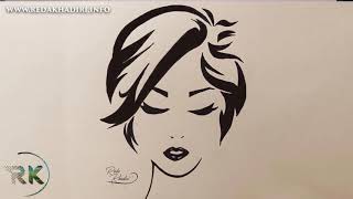 Video#27  Voici comment dessiner un joli visage en moins de 4 minutes
