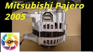 Как снять генератор на Mitsubishi Pajero 2005 4Z29 How to remove generator