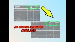 BUILDING SIMULATOR ALL WORKING CODES 2019