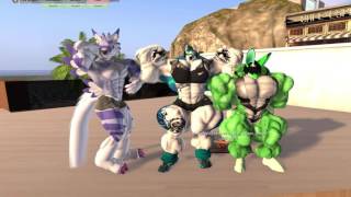 Furry Muscle - Second Life