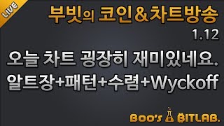[생]?부빗?실시간 비트코인 전망/1500비트 빗파로 이동, 해외에서 주목하는 Wyckoff/알트분석/200112/bitcoin cryptocurrency 차트분석