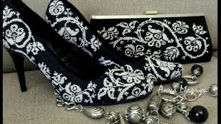 Обувь, вышитая крестиком от. Анны Марчук. Еmbroidery & shoes