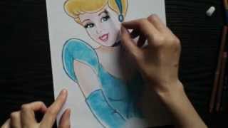 How to Draw Cinderella. Как рисовать Золушку. - 2