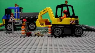 LEGO CITY - SWEEPER & EXCAVATOR, 60152 / ЛЕГО СИТИ - СТРОИТЕЛЬНАЯ ТЕХНИКА.