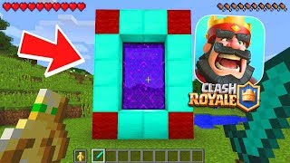 Minecraft : HOW TO MAKE A PORTAL TO THE CLASH ROYALE DIMENSION! (Ps3/Xbox360/PS4/XboxOne/PE/MCPE)