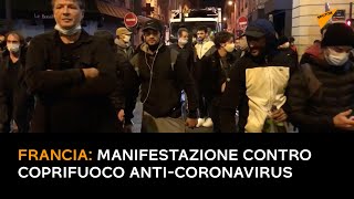Francia: manifestazione contro coprifuoco anti-coronavirus a Parigi