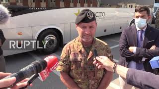 Italy: Airlift plane from Afghanistan lands in Rome