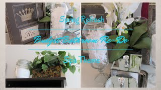 Budget Spring Refresh Master Bathroom ~Dollar Tree Inspired