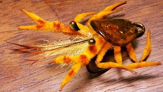 Saltwater crab fly tying instructions by Ruben Martin