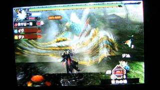 [MHP3]　★８　上位 ジンオウガ　ソロ　雷狼竜の碧玉入手