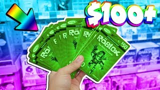 BUYING $100+ WORTH OF ROBLOX GIFT CARDS! (CHOOSE WHAT I BUY)