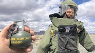 Can a bomb Suit survive a Grenade blast?