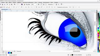 Тружусь как пчёлка, отрисовка лица девушки в CorelDraw X7, уроки дизайна, advertising design