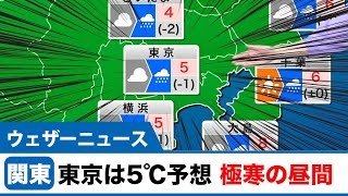 東京は最高気温5℃予想 極寒の昼間