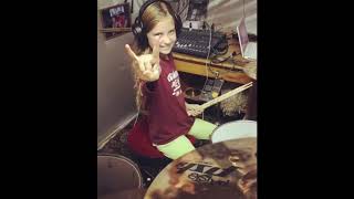 Coolest Live Moments of Drum Rehearsals - Kate Kuziakina, 10 y.o. girl drummer