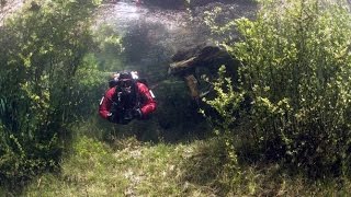 Невероятно необычное Зелёно озеро в Австрии(Green lake. The Park is under water)