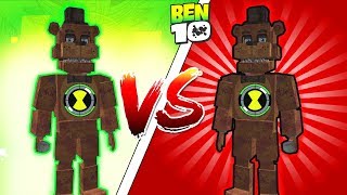 ANIMATRONIC OMNITRIX DO BEN 10 VS ANIMATRONIC OMNITRIX DO BEN 10 REVERSO DO MAL no MINECRAFT