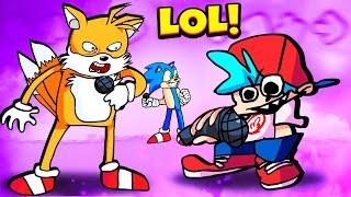 Бойфренд Троллит Тейлза и Соника во Friday Night Funkin VS Tails Gets Trolled v3.0 Обновление