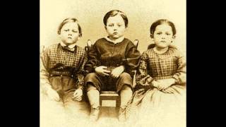 PICTURE OF THREE CHILDREN - CIVIL WAR - FATHER - CHILDREN