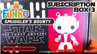 FUNKO Star Wars SMUGGLER'S BOUNTY funko pop subscription box #3 Greedo feat. EXCLUSIVE pops