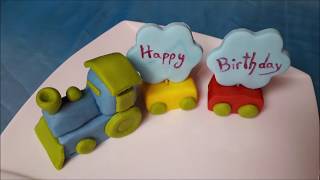Zug aus Fondant modellieren | Fondant Eisenbahn | Schritt für Schritt Anleitung | Lokomotive
