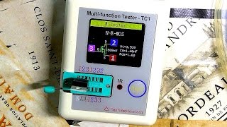 Multifunktions Color LCD Transistor Tester TC1 Meßgerät Banggood