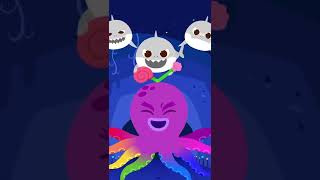 Baby Shark Catches the Grumpy Octopus #shorts 