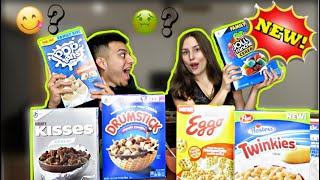TRYING ALL NEW WEIRD CEREALS OF 2020!