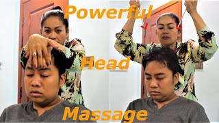 Relaxing Mother Head Massage with Chopstick - ASMR Mother Return
