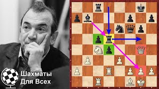 Шахматы. Виктор Корчной. АТАКА НА КОРОЛЯ, которая закончилась МАТОМ!