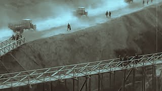 "Днепрогэс возведен, Днепр перекрыт" 1932 г. историческая кинохроника СССР, Запорожье, Украина
