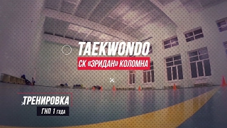 TAEKWONDO СК "ЭРИДАН" Коломна - тренировка ГНП 1 года