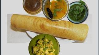 How to make Crispy Dosa Video Recipe - Rice and lentil crepes by Bhavna