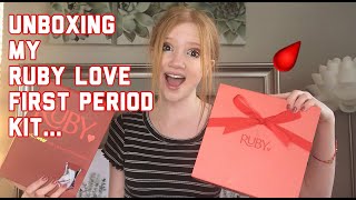 ASMR ~ WHAT’S INSIDE? Unboxing MY FIRST PERIOD KIT From Ruby Love...