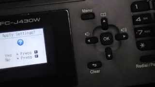 MFC-J430W Wireless setup