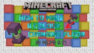Minecraft Pocket Edition :: How to make a COLOR CHANGING FLOOR :: MCPE 0.17